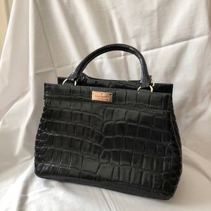Kate Spade Embossed Leather Top Handle Bag